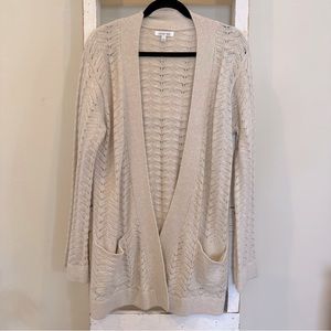Johnny Was Cashmere & Linen Cardigan-Perfect for Spring